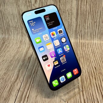 iPhone 15 Pro 256GB, nature, 98% baterie, eSIM (rok záruka) - 15