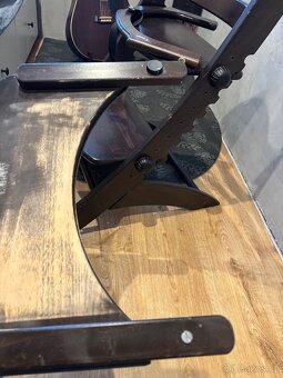 Tmavě hnědá dřevěná rostoucí dětská židle Geuther - 15