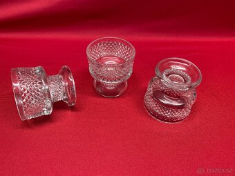 sklenice retro sklenice sada československé sklo pohár - 15