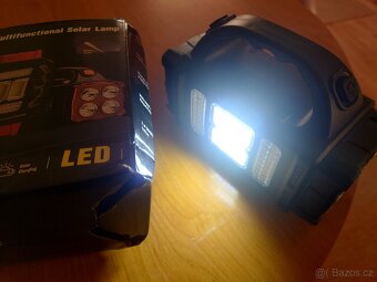 Multifunkční solární LED svítilna nová. - 15