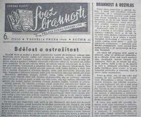 SVAZ BRANNOSTI - pamětní dýka a dokumenty 1945-1949 - 15