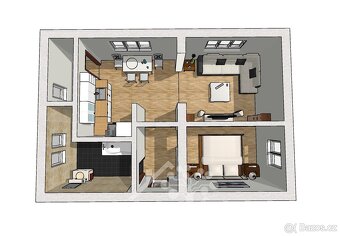 Prodej bytu 2+kk, 55 m2 - Broumov - Nové Město, ev.č. 00174 - 15