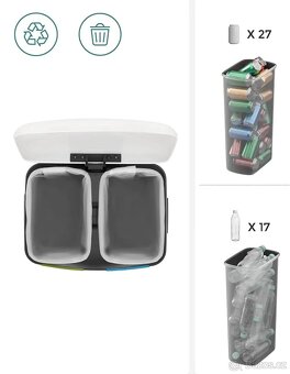 NOVÝ ODPADKOVÝ KOŠ 2X20 LITRŮ - 15