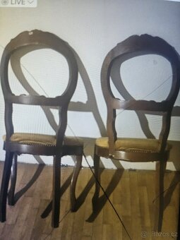 2x postel halabala, 2x židle Philippe, koberec ,květináč - 15