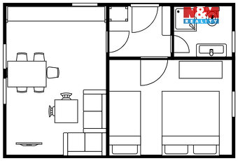Pronájem bytu 2+kk, 42 m², Stožec - 15