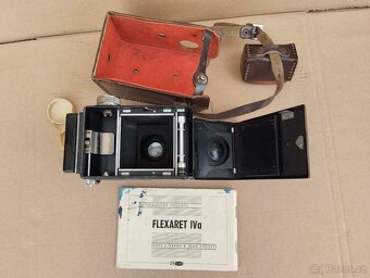Starý československý fotoaparát Flexaret + návod + část obal - 15