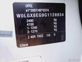 Opel Insignia, 2,8 V6 OPC 239kW Automat 4x4 SLEVA - 15