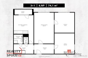 Prodej, byty/3+1, 74 m2, 46601 Jablonec nad Nisou, Jablonec  - 15