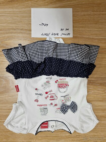 kojenecké body, trička a šaty vel cca 62 - 68 / 3-6 mes - 15
