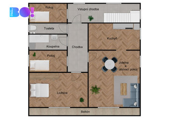 prodej, RD, 4+1 , 105 m², zahrada 2213 m², Píšť, ul. Ratiboř - 15
