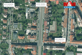 Pronájem bytu 1+kk, 27 m², Plzeň, ul. Vrchlického - 15