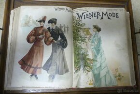 Wiener mode, starožitný módní časopis, svázaný ročník 1903 - 15