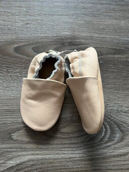 Nové Dětské kožené capáčky / boty pro miminko nazouvací - 15