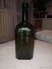 Pivni láhev KOMOTAU včetně patentniho uzávěru.Lékárnická láh - 15