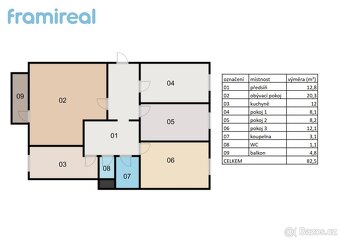 Prodej byty 4+1, 83 m² - Brno - Nový Lískovec, ev.č. 01932 - 15