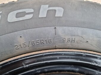 CITROEN,PEUGEOT-PLECH. DISKY 16" + 4x ZIMNÍ PNEU 215/65R16 - 15
