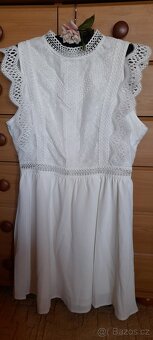 Dámské bílé krajkové letní šaty - NOVÉ - 15
