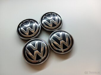Středové krytky Vw, 56x52mm, struktura logo - 15