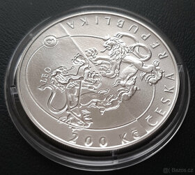 Stříbrné mince 200 Kč BK - Hrdlička, Anthropoid, Bohemia, at - 15