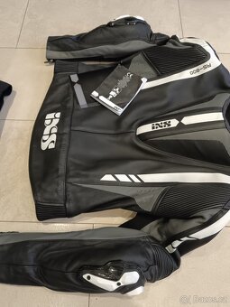 IXS RS 800-Pánská Dámská kožená moto kombinéza, zkrácená - 15