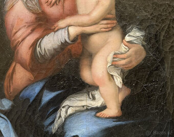 18. století. Italská škola. Madona s dítětem. Starý mistr. S - 15