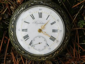 Starožitné kapesní hodinky obrovské REGULATEUR - rarita - 15