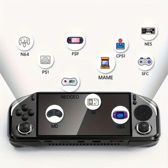 Handheld herní konzole E6 64GB (černá) +10000 her - 15