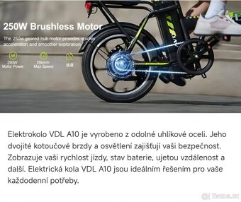 Skládací Elektrokolo 250w & 25km/h - 15