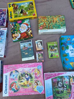 Obří sbírka puzzle (princezny, i dřevěné, Krtek, Disney.. - 15