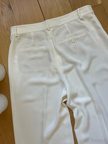 Nové volné bílé elegantní kalhoty s puky Ralph Lauren 40 - 15