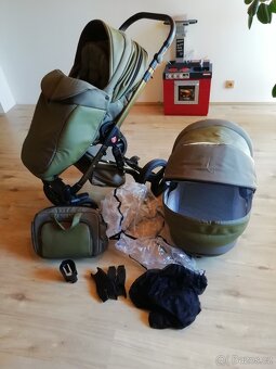 Kočárek tudore traper olive gold - 15