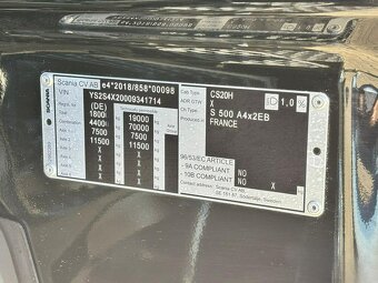 Scania S500 4x2 / Lowdeck / 121tkm / PTO - 15