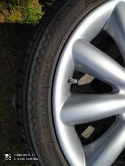 ALU KOLA MINI - 5x112 - r17 + ZIMNÍ PNEU 205/45/R17 -4ks - 15