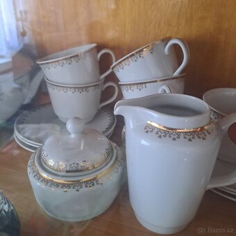 Porcelán starožitný nábytek sklo czechoslovakia - 15