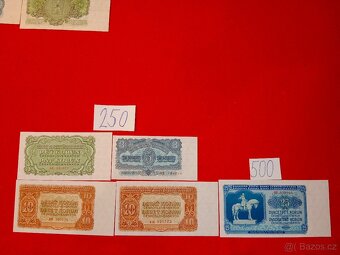 Československé bankovky - čtvrtá část ceny za ks a na fotu - 15