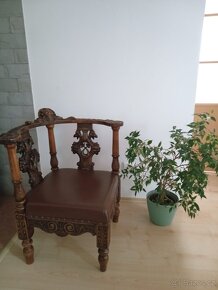 Starožitná křesla, renesance, set i jednotlivě - 15