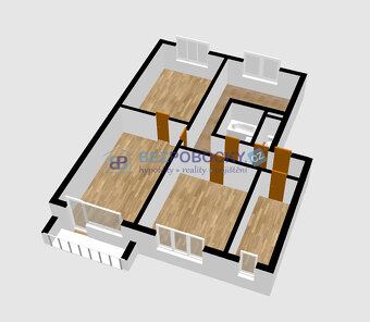 Prodej bytu 3,5+1 (73 m²)  – Hodonín, Bažantnice - 15