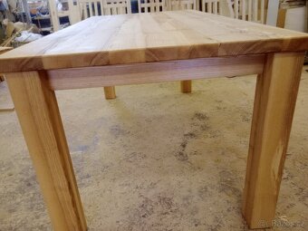 Jídelní stůl a židle masiv jasan set - 15