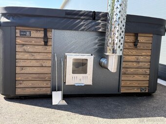 Koupací sud čtverec, premium s hydromasážním a aeromasážním - 15