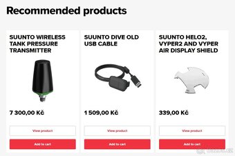 potápěčský počítač Suunto Vyper Air, sonda,USB kabel, pásek - 15