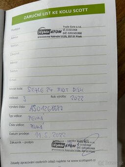 Scott Scale 24 vel. S Rigit Disk - 15