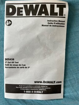 Dewalt XR Brushless DCS438  20V  3” Cut Off Tool  Bruska - 15