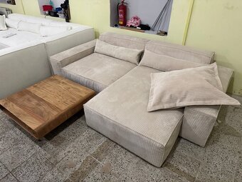 NOVÁ krásná Sedací souprava Sirpio manšetr Béžová - 15