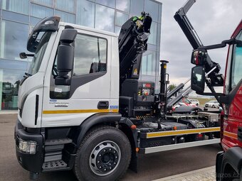 IVECO EUROCARGO 180E28 RUKA HIAB 158 + NOSIČ KONTEJNERU 10T - 15