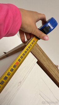 Šatní skříň MARKSKEL 162×210 bílá/barva+komoda - 15