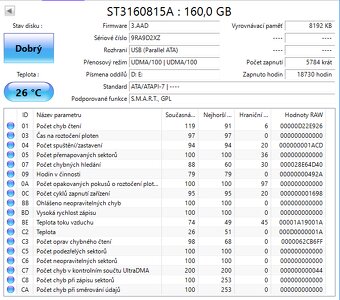 PATA hard disky, HDD 3,5", odzkoušené, cena od 89,- kus - 15