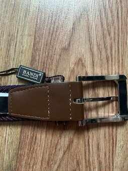 Nový pánský pružný opasek Bandi - S/M - tmavě vínový - 15