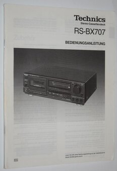 Tape deck TECHNICS RS-BX707, 3 hlavy, CLASS AA, Quartz DD - 15