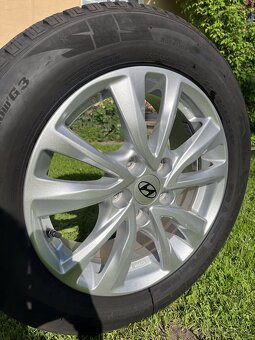 Sada ALU kola 6.5JX16 5X114.3 ET50 R16 + pneu zimní 205/60 - 15