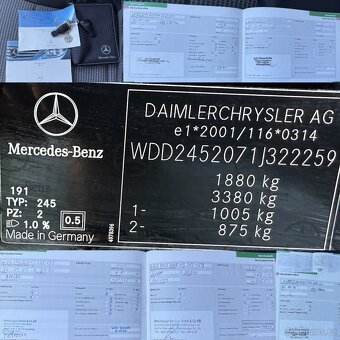 MB B 180CDi 2,016v DIESEL 2007 KLIMA, ALU, KŮŽE 6 RYCHLOSTÍ - 15